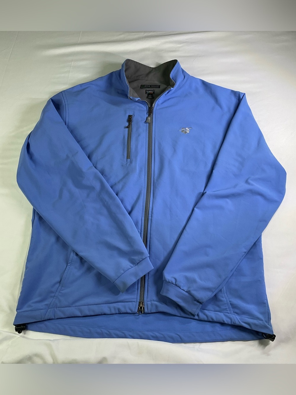 Peter Millar Wind Element4 Blue Full Zip Softshell Men’s large periwinkle blue